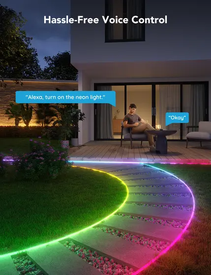 GOVEE RGBIC OUTDOOR NEON STRIP LIGHTS - 10M-9