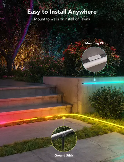 GOVEE RGBIC OUTDOOR NEON STRIP LIGHTS - 10M-4