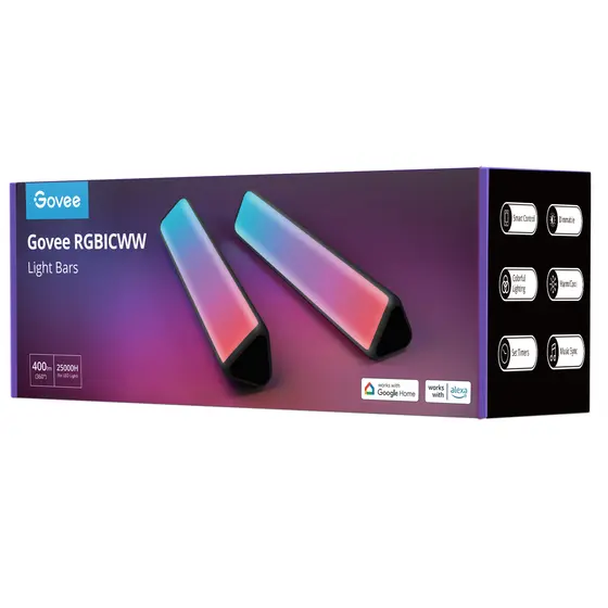 GOVEE RGBICWW WIFI + BLUETOOTH FLOW PLUS LIGHT BARS-4