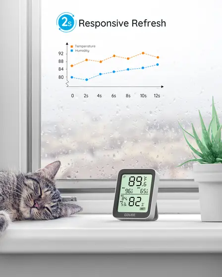 GOVEE BLUETOOTH THERMOMETER HYGROMETER WITH SCREEN-2
