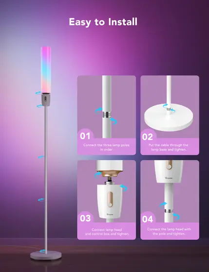 GOVEE RGBICWW CYLINDER FLOOR LAMP-11