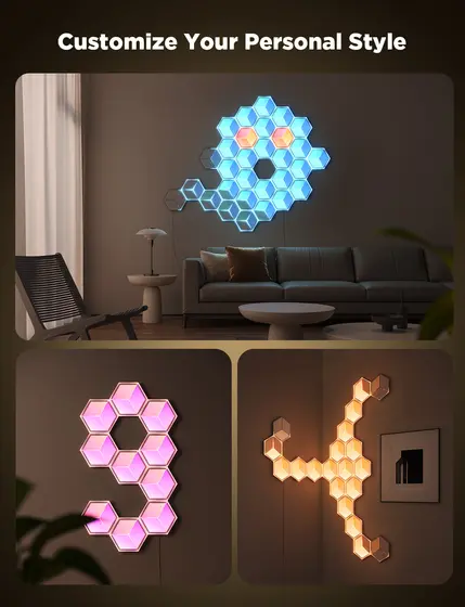 GOVEE GLIDE HEXAGON LIGHT PANELS ULTRA 7PACK-2