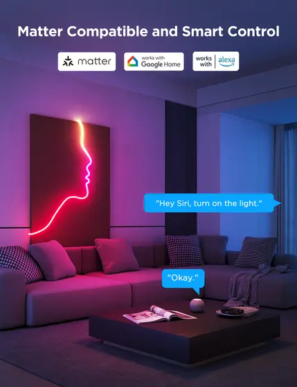 GOVEE NEON ROPE STRIP LIGTH 2 -5M-4
