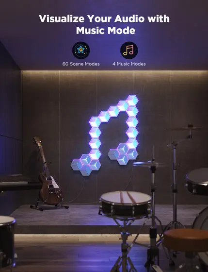 GOVEE GLIDE HEXAGON LIGHT PANELS ULTRA EXPANSION PACK-9
