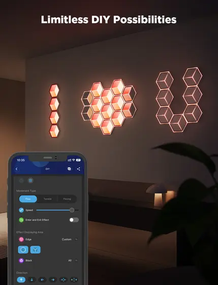 GOVEE GLIDE HEXAGON LIGHT PANELS ULTRA EXPANSION PACK-7