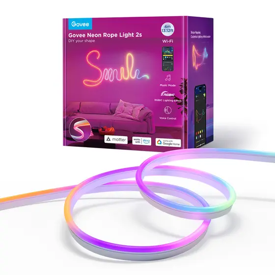 GOVEE NEON ROPE STRIP LIGTH 2 -4M WHITE-1