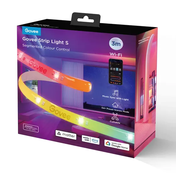 GOVEE RGBIC STRIP LIGHT S - WITH PROTECTIVE COATING (3M)-1