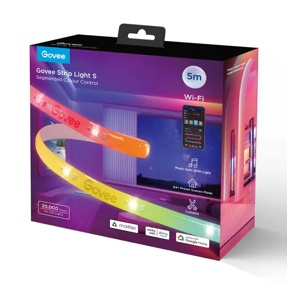 GOVEE RGBIC STRIP LIGHT S - WITH PROTECTIVE COATING (5M)-1