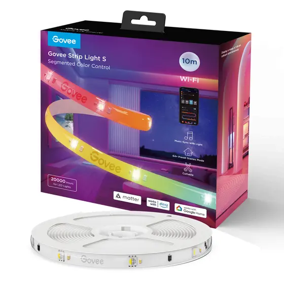 GOVEE RGBIC STRIP LIGHT S - WITH PROTECTIVE COATING (10M)-2