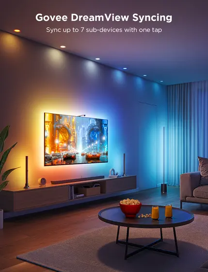 GOVEE TV BACKLIGHT 3 LITE KIT WITH STRIP LIGTH AND LIGTH BAR-7