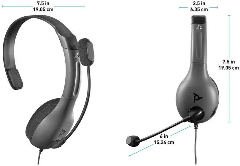 PDP PS4 CHAT HEADSET LVL30 GREY-1