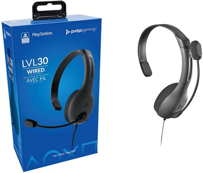 PDP PS4 CHAT HEADSET LVL30 GREY-5