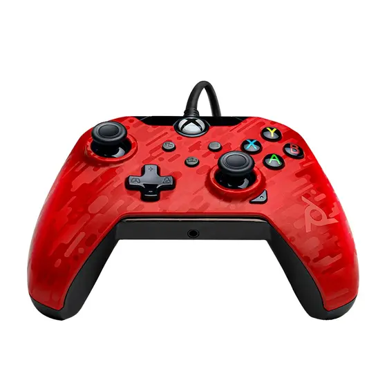 PDP XBOX WIRED CONTROLLER RED CAMO-5