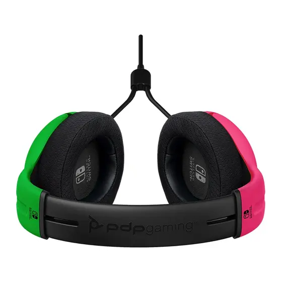 PDP NINTENDO SWITCH WIRED HEADSET LVL40 PINK / GREEN-5