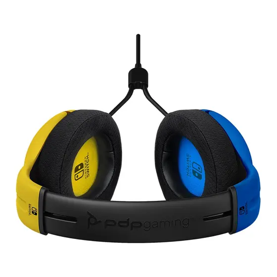 PDP NINTENDO SWITCH WIRED HEADSET LVL40 YELLOW / BLUE-5