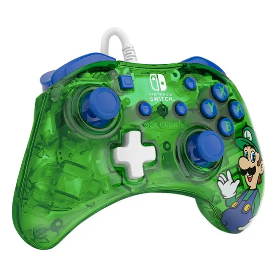 PDP NINTENDO SWITCH WIRED CONTROLLER ROCK CANDY MINI - LUIGI-2