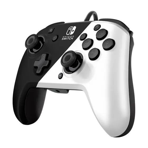 PDP NINTENDO SWITCH FACEOFF DELUXE CONTROLLER + AUDIO PDP BLACK & WHITE-4