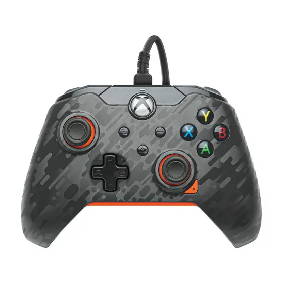PDP XBOX WIRED CONTROLLER CARBON - ATOMIC (ORANGE)-0