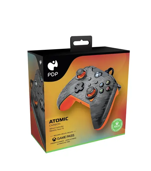 PDP XBOX WIRED CONTROLLER CARBON - ATOMIC (ORANGE)-6