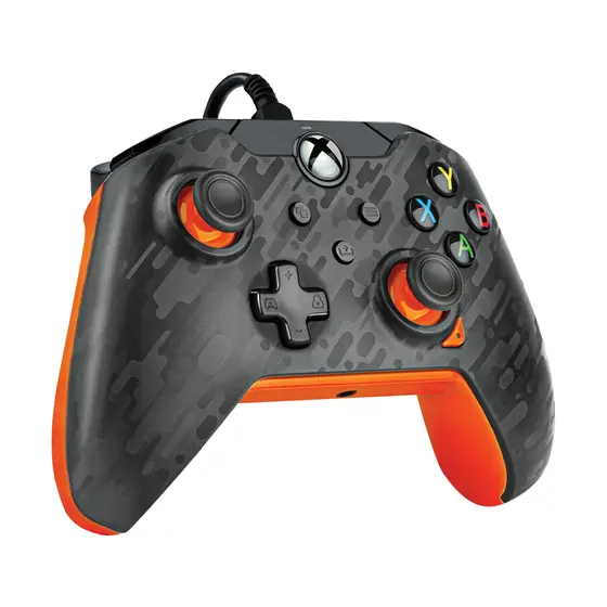PDP XBOX WIRED CONTROLLER CARBON - ATOMIC (ORANGE)-4