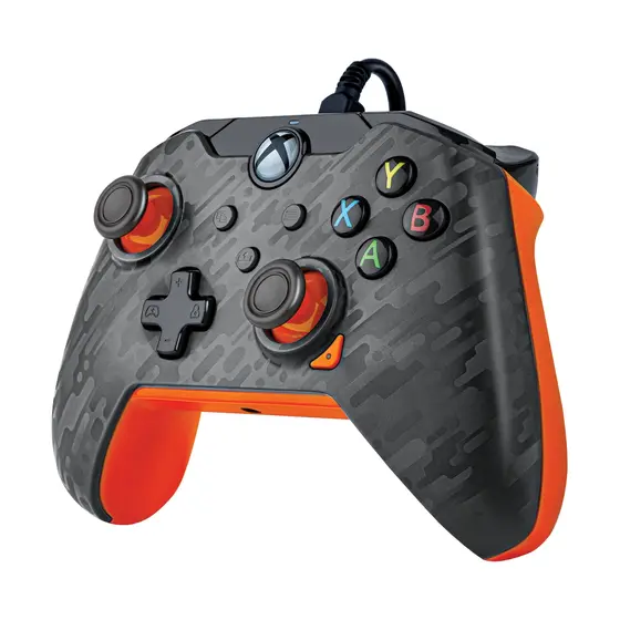 PDP XBOX WIRED CONTROLLER CARBON - ATOMIC (ORANGE)-5