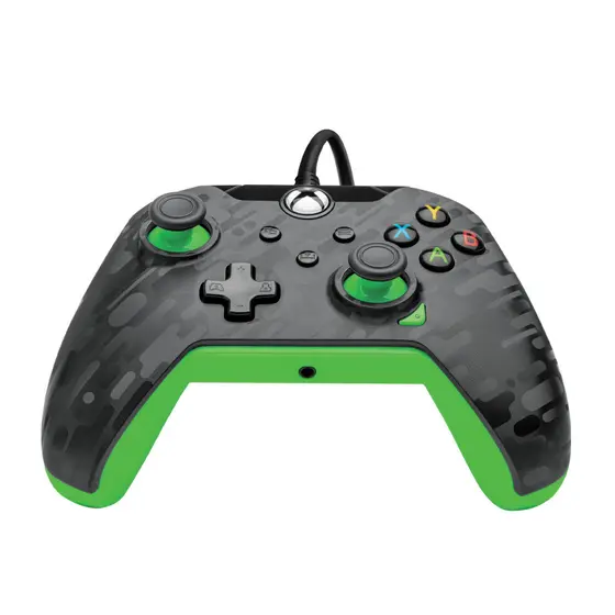 PDP XBOX WIRED CONTROLLER CARBON - NEON (GREEN)-1