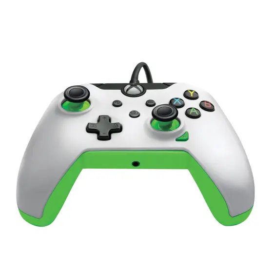 PDP XBOX WIRED CONTROLLER WHITE - NEON (GREEN)-1