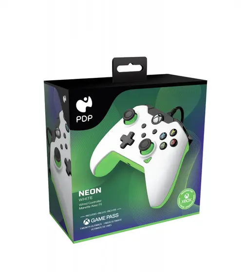 PDP XBOX WIRED CONTROLLER WHITE - NEON (GREEN)-4