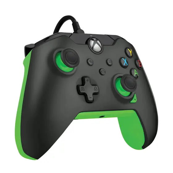 PDP XBOX WIRED CONTROLLER BLACK - NEON (GREEN)-2