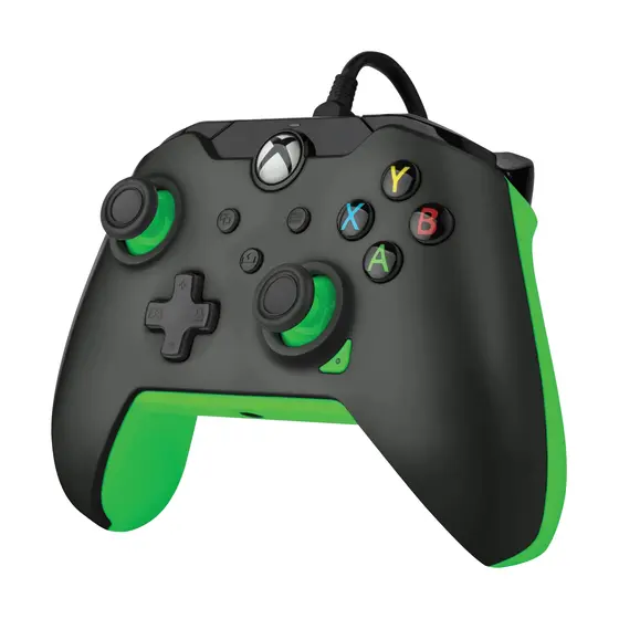 PDP XBOX WIRED CONTROLLER BLACK - NEON (GREEN)-4