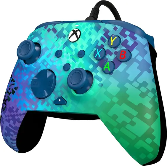 PDP XBOX WIRED CONTROLLER REMATCH - GLITCH GREEN-1