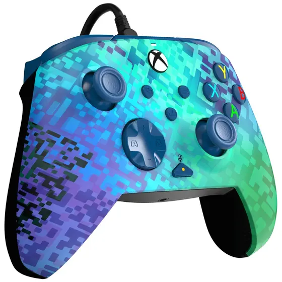 PDP XBOX WIRED CONTROLLER REMATCH - GLITCH GREEN-2