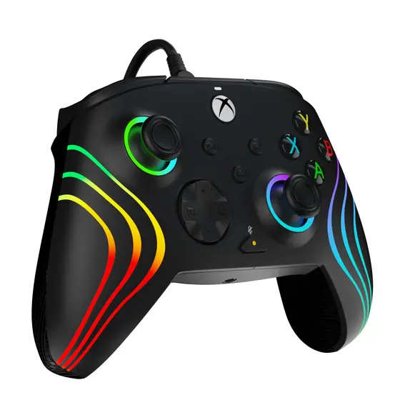PDP XBOX WIRED CONTROLLER AFTERGLOW WAVE-2