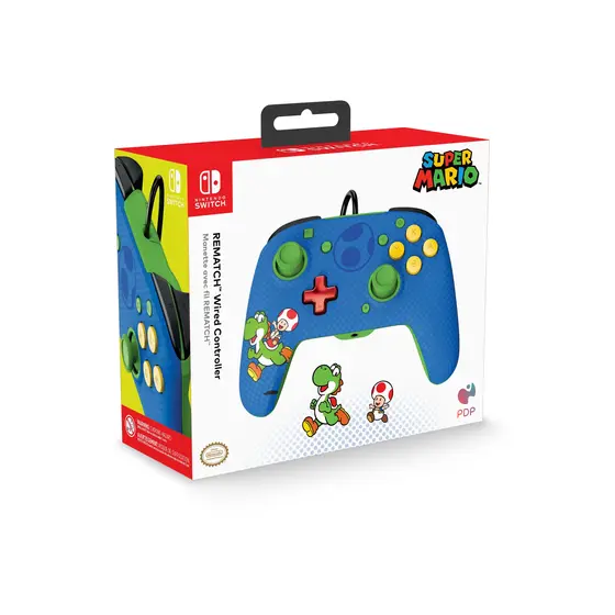 PDP NINTENDO SWITCH WIRED CONTROLLER REMATCH - TOAD & YOSHI-4
