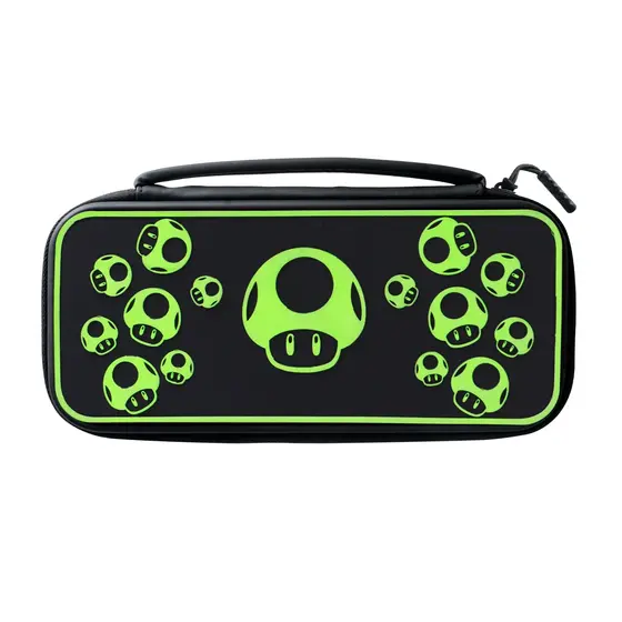 PDP NINTENDO SWITCH TRAVEL CASE PLUS - 1-UP GLOW IN THE DARK-0