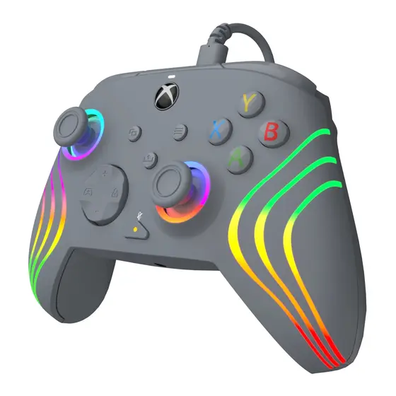PDP XBOX WIRED CONTROLLER AFTERGLOW WAVE GREY-1