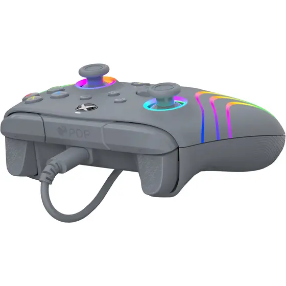 PDP XBOX WIRED CONTROLLER AFTERGLOW WAVE GREY-4