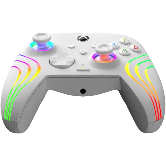 PDP XBOX WIRED CONTROLLER AFTERGLOW WAVE WHITE-6