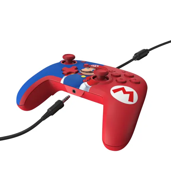 PDP NINTENDO SWITCH WIRED AIRLITE HEADSET & REMATCH CONTROLLER - MARIO BUNDLE-2