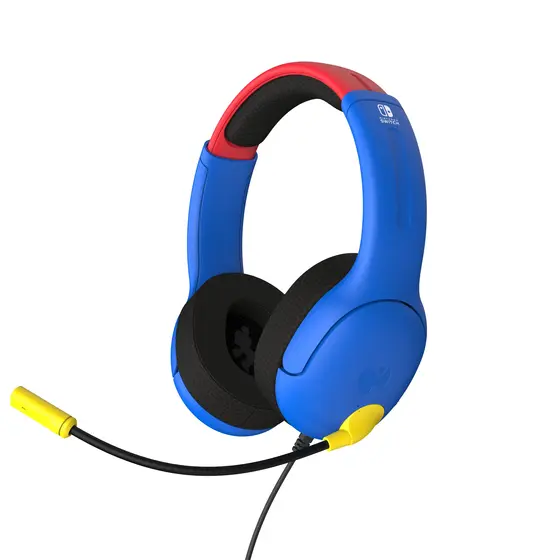 PDP NINTENDO SWITCH WIRED AIRLITE HEADSET & REMATCH CONTROLLER - MARIO BUNDLE-4