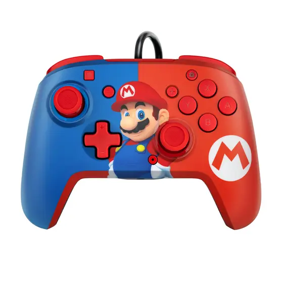PDP NINTENDO SWITCH WIRED AIRLITE HEADSET & REMATCH CONTROLLER - MARIO BUNDLE-8