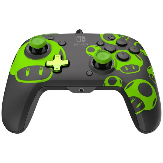 PDP NINTENDO SWITCH WIRED CONTROLLER REMATCH - 1UP GLOW IN THE DARK-2