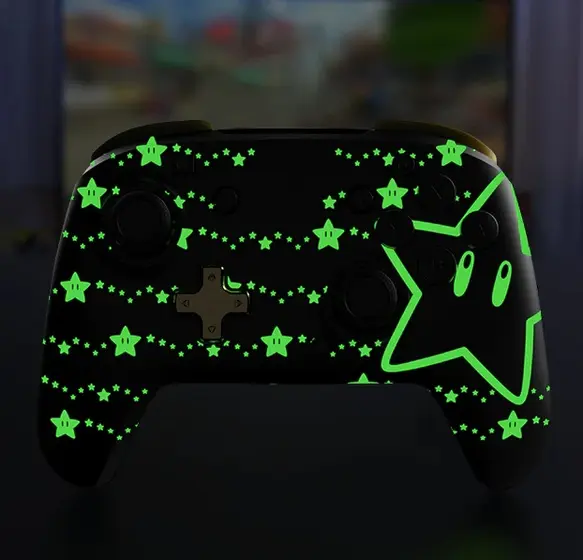 PDP NINTENDO SWITCH WIRELESS CONTROLLER REMATCH - SUPER STAR GLOW IN THE DARK-1