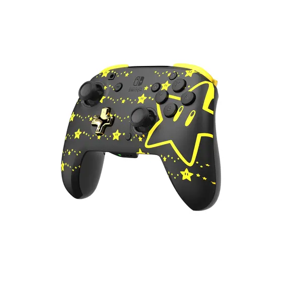 PDP NINTENDO SWITCH WIRELESS CONTROLLER REMATCH - SUPER STAR GLOW IN THE DARK-3