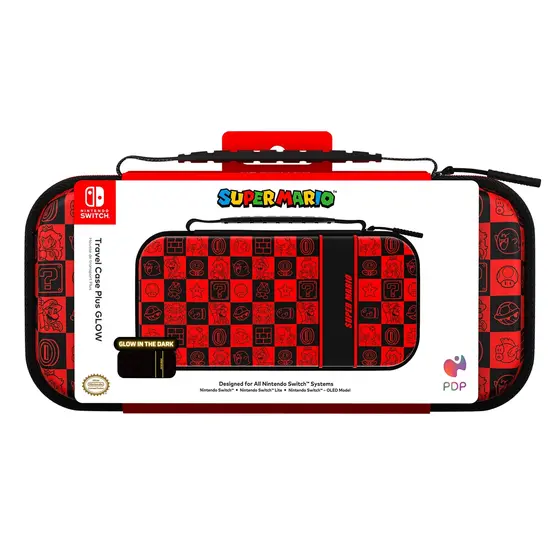 PDP SWITCH TRAVEL CASE PLUS - MARIO ICON GLOW IN THE DARK-5