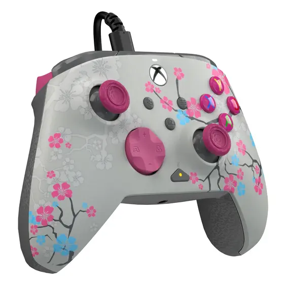PDP XBOX WIRED REMATCH CONTROLLER - BLOSSOM GLOW IN THE DARK-4