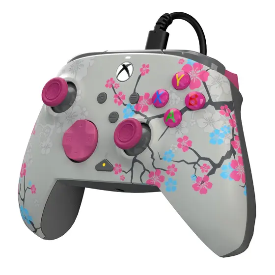 PDP XBOX WIRED REMATCH CONTROLLER - BLOSSOM GLOW IN THE DARK-5