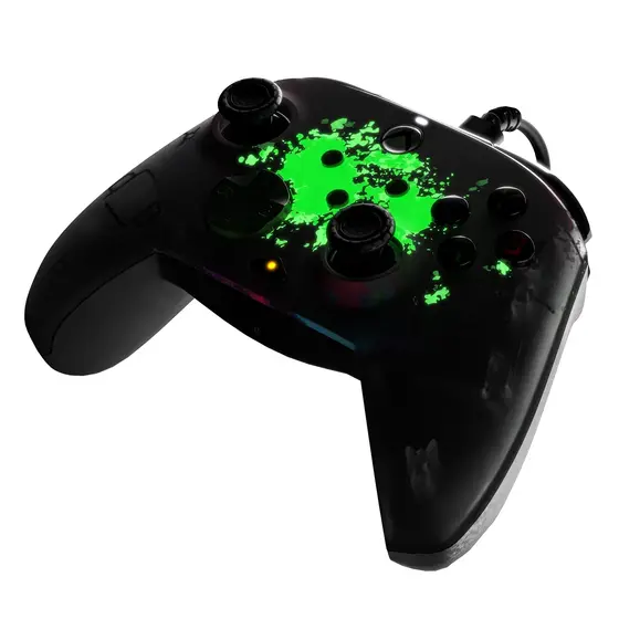 PDP XBOX WIRED CONTROLLER REMATCH - SPACE DUST GLOW IN THE DARK-9