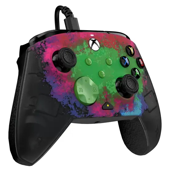 PDP XBOX WIRED CONTROLLER REMATCH - SPACE DUST GLOW IN THE DARK-4