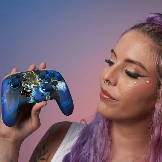 PDP SWITCH REMATCH WIRELESS CONTROLLER - LINK HERO GLOW IN THE DARK-8